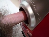 The vacuum cleaner hole and cumshot inside