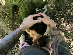 Deep Throat Blowjob Babes Outdoors