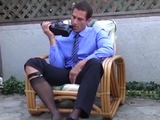 Kinky Daddy Rubs His Shoes To His Boner