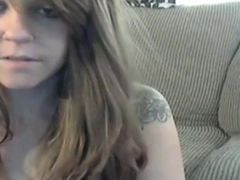 Young Woman Pleasures An Older Man On Webcam