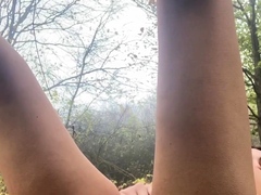 Big-Tits Babe's Public Orgasm